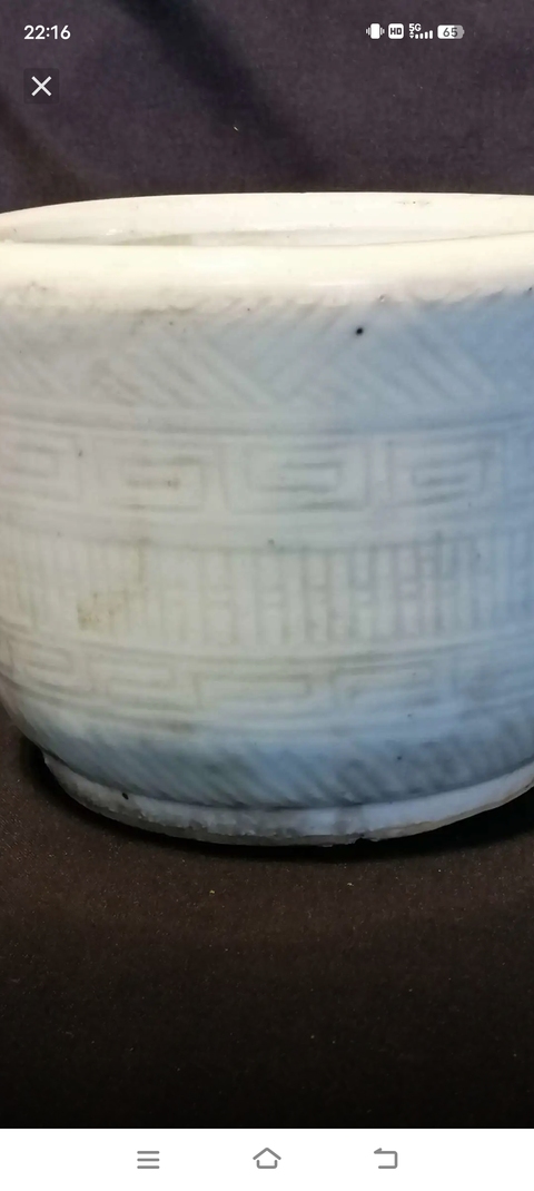 古玩陶瓷圈足筒式爐真品鑒賞圖