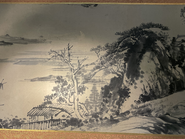 古玩字畫華山精舍圖真品鑒賞圖