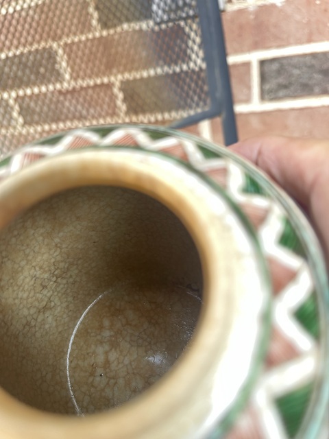 古玩陶瓷哥釉五彩花卉紋罐真品鑒賞圖