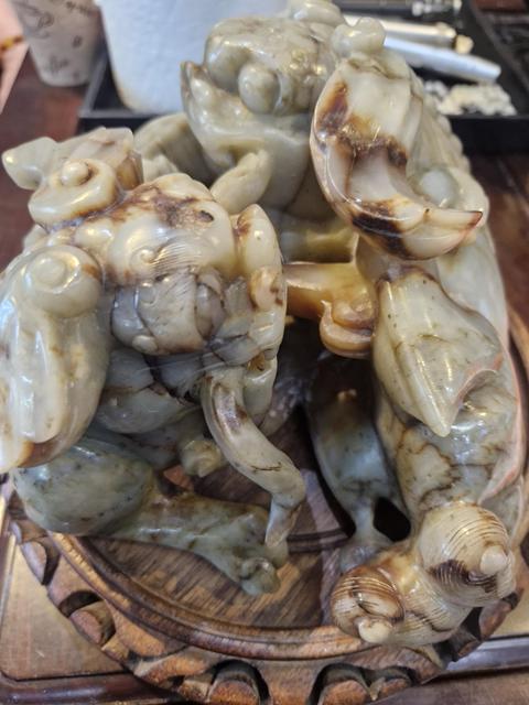 古玩玉器地方玉石雕獸真品鑒賞圖