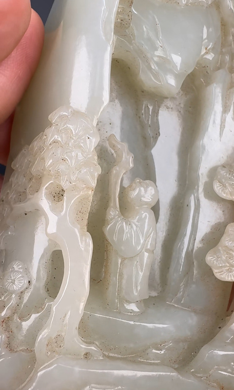 古玩玉器現代玉山子真品鑒賞圖