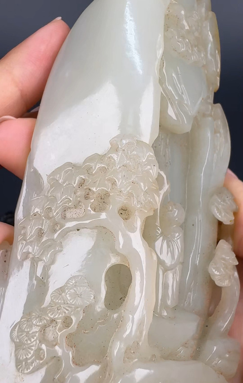 古玩玉器現代玉山子真品鑒賞圖