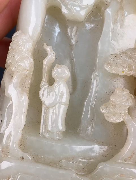 古玩玉器現代玉山子真品鑒賞圖