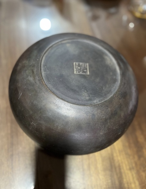 古玩銅器銅缽真品鑒賞圖