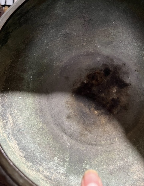 古玩銅器銅缽真品鑒賞圖