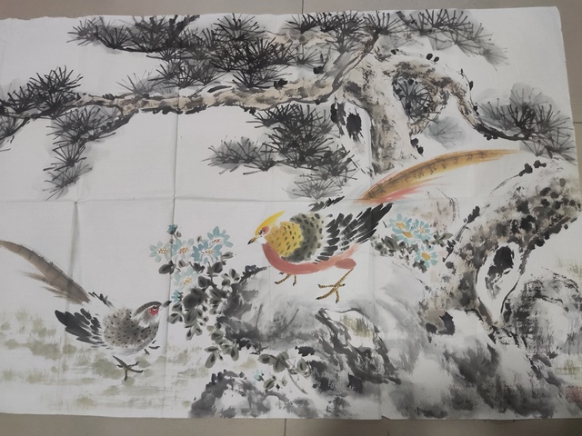 古玩字畫中美協會員河南名家師行坤 錦繡長春拍賣,當前價格2988元