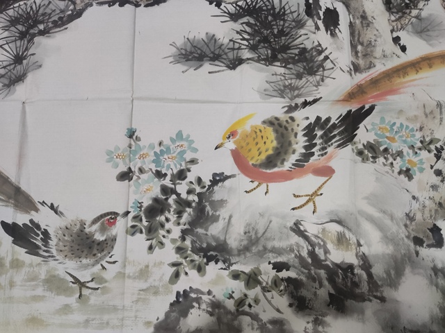 古玩字畫中美協會員河南名家師行坤 錦繡長春拍賣,當前價格2988元