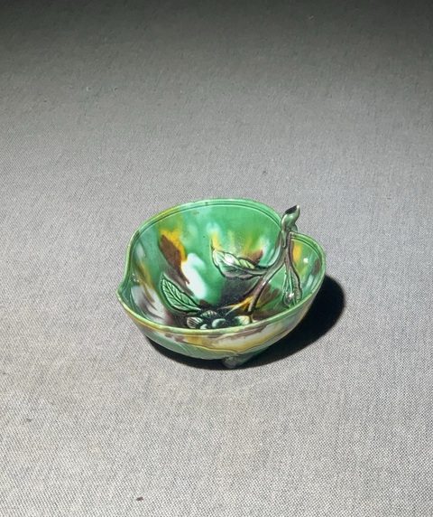 古玩陶瓷民國虎皮三彩洗真品鑒賞圖
