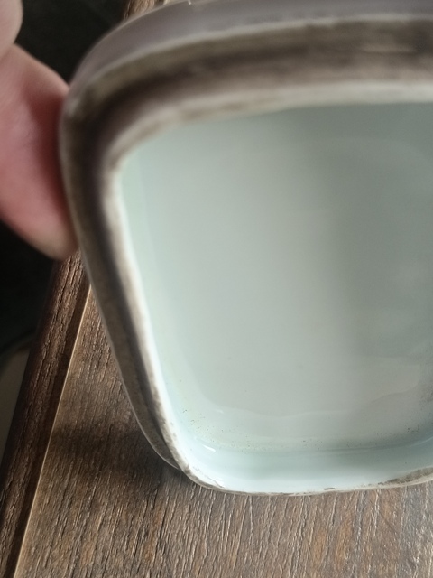 古玩陶瓷粉彩肥皂盒真品鑒賞圖