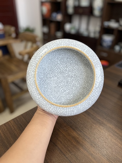 古玩陶瓷哥釉水洗拍賣,當前價格6500元