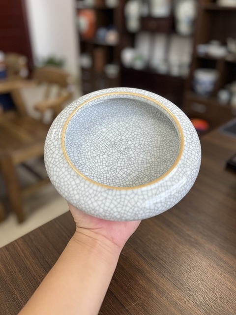 古玩陶瓷哥釉水洗拍賣,當前價格6500元