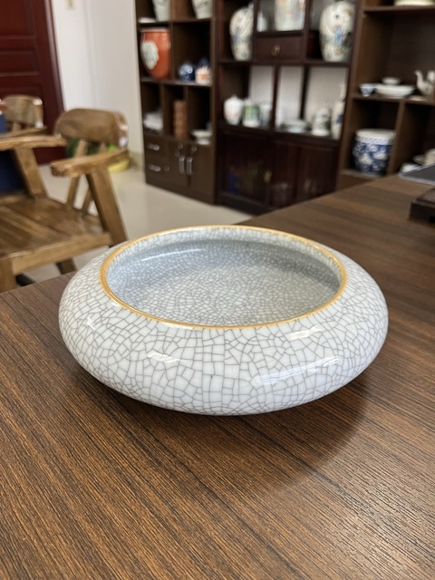 古玩陶瓷哥釉水洗拍賣,當前價格6500元