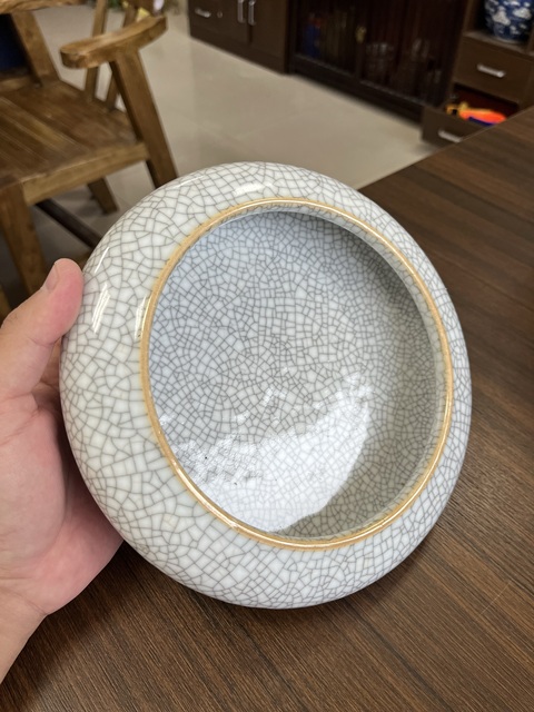 古玩陶瓷哥釉水洗拍賣,當前價格6500元