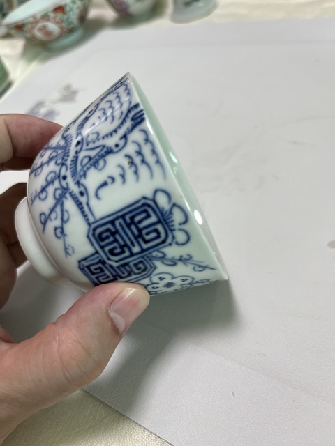 古玩陶瓷青花杯真品鑒賞圖