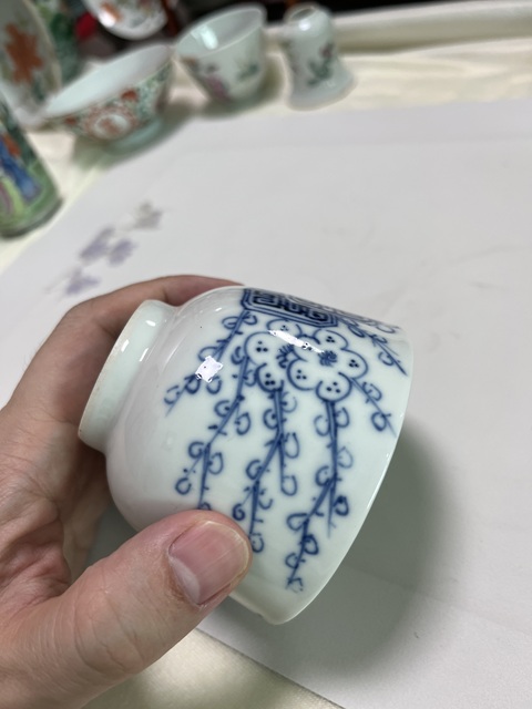 古玩陶瓷青花杯真品鑒賞圖