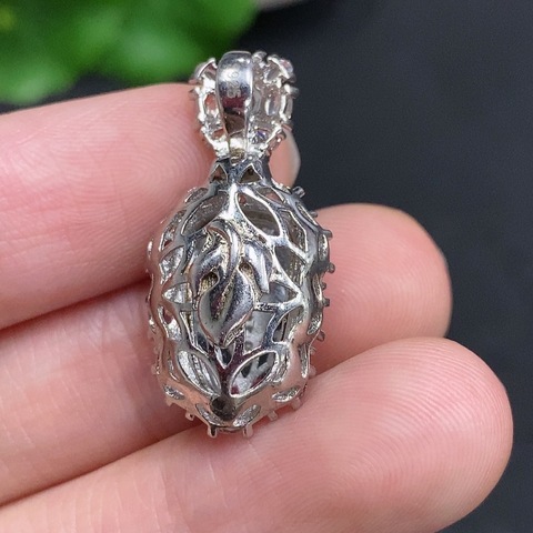古玩玉器天然翡翠葉形掛件真品鑒賞圖