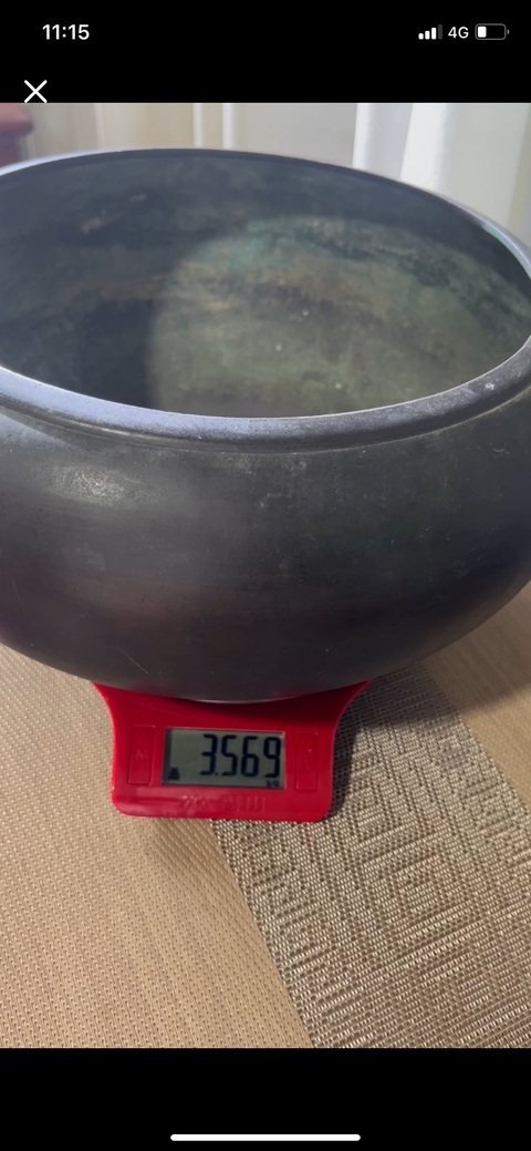 古玩銅器清代砵式爐真品鑒賞圖
