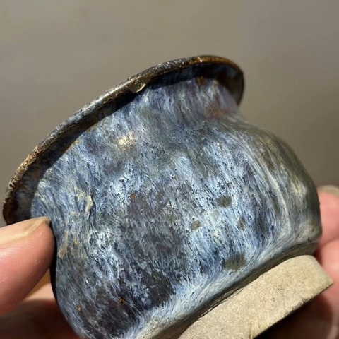 古玩陶瓷兔毫窯變爐真品鑒賞圖