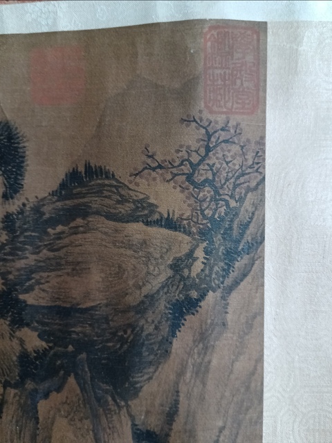 古玩字畫王原祁款山水手卷真品鑒賞圖
