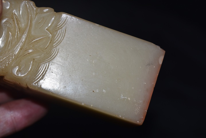 古玩雜項壽山芙蓉石老印章真品鑒賞圖