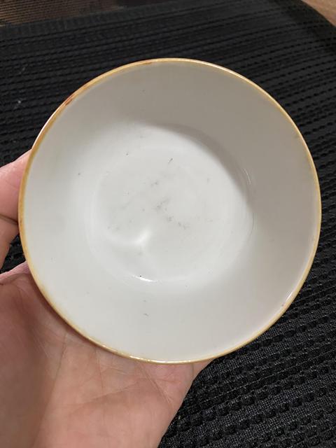 古玩陶瓷粉彩壽字紋墩式碗真品鑒賞圖