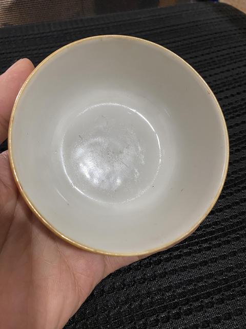 古玩陶瓷粉彩壽字紋墩式碗真品鑒賞圖
