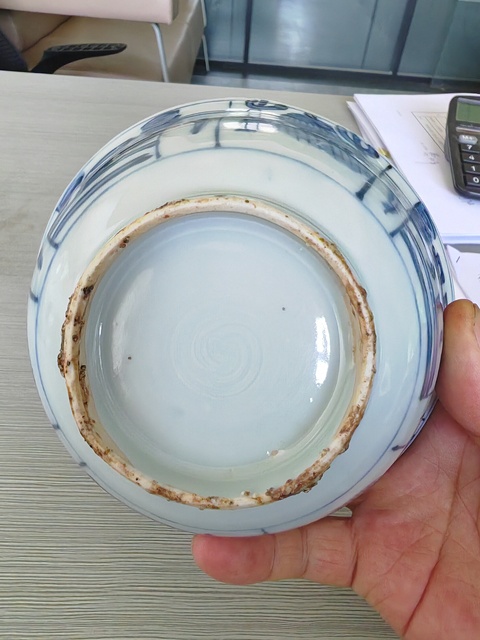 古玩陶瓷明晚期青花碗真品鑒賞圖