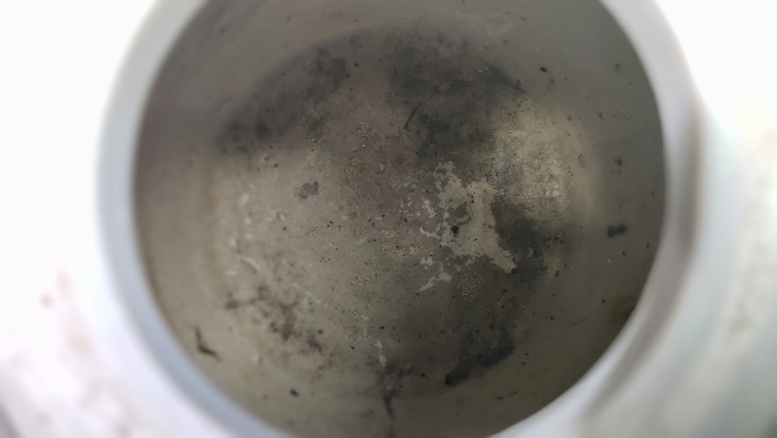 古玩陶瓷清中期·青花山水紋罐真品鑒賞圖
