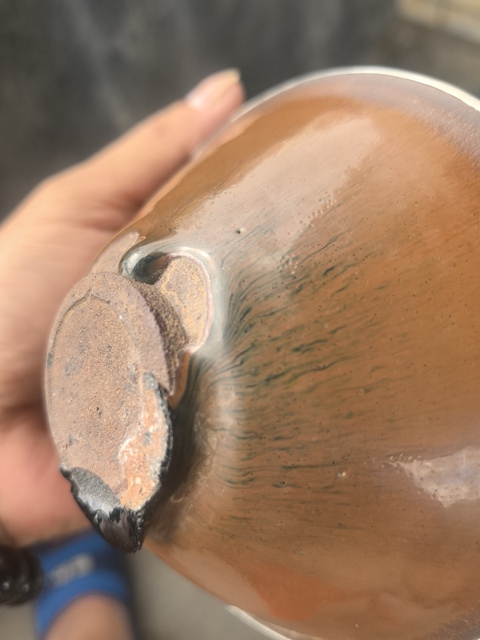 古玩陶瓷建窯柿紅釉茶盞拍賣，當前價格9800元