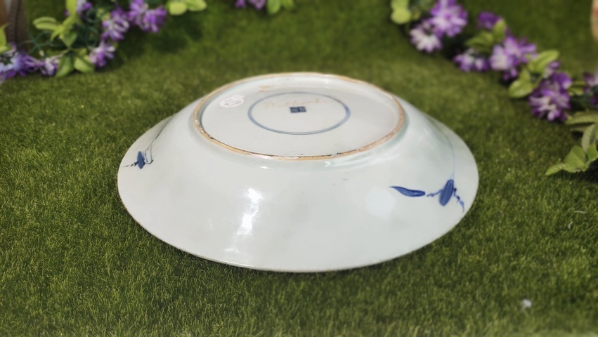 古玩陶瓷清康熙·青花花卉大盤真品鑒賞圖