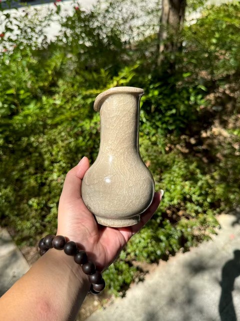 古玩陶瓷龍泉官箸瓶真品鑒賞圖