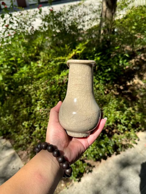 古玩陶瓷龍泉官箸瓶真品鑒賞圖