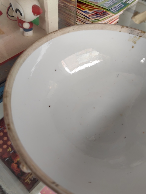 古玩陶瓷清光緒 方家珍繪淺絳人物紋暖鍋真品鑒賞圖