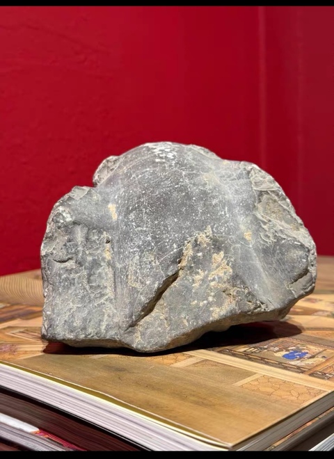 古玩雜項青石獅真品鑒賞圖
