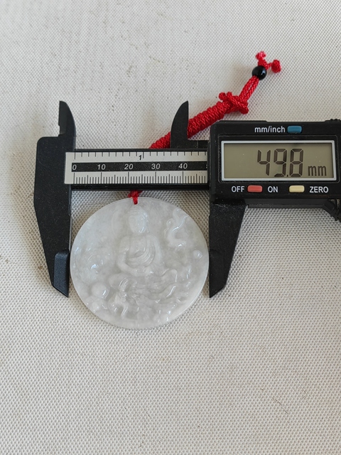 古玩玉器翡翠雕“大日如來”牌拍賣，當前價格220元