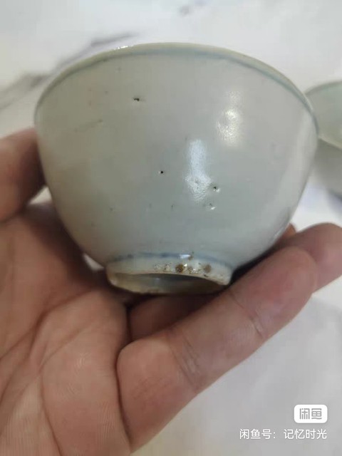 古玩陶瓷天啟青花茶圓真品鑒賞圖