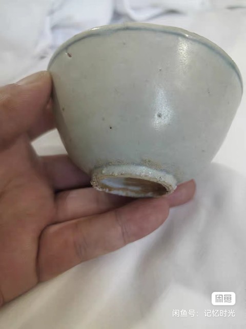 古玩陶瓷天啟青花茶圓真品鑒賞圖