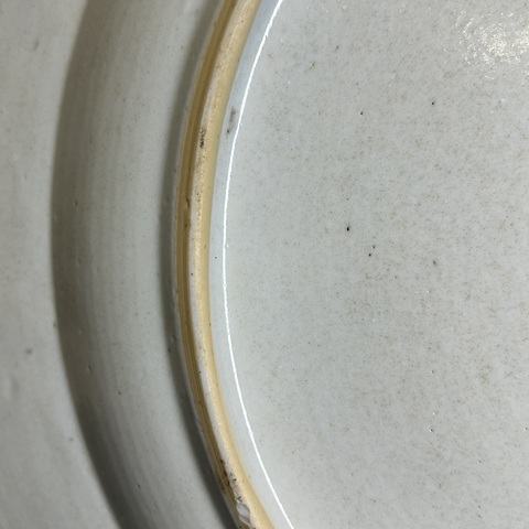 古玩陶瓷清雍正才子佳人粉彩盤真品鑒賞圖