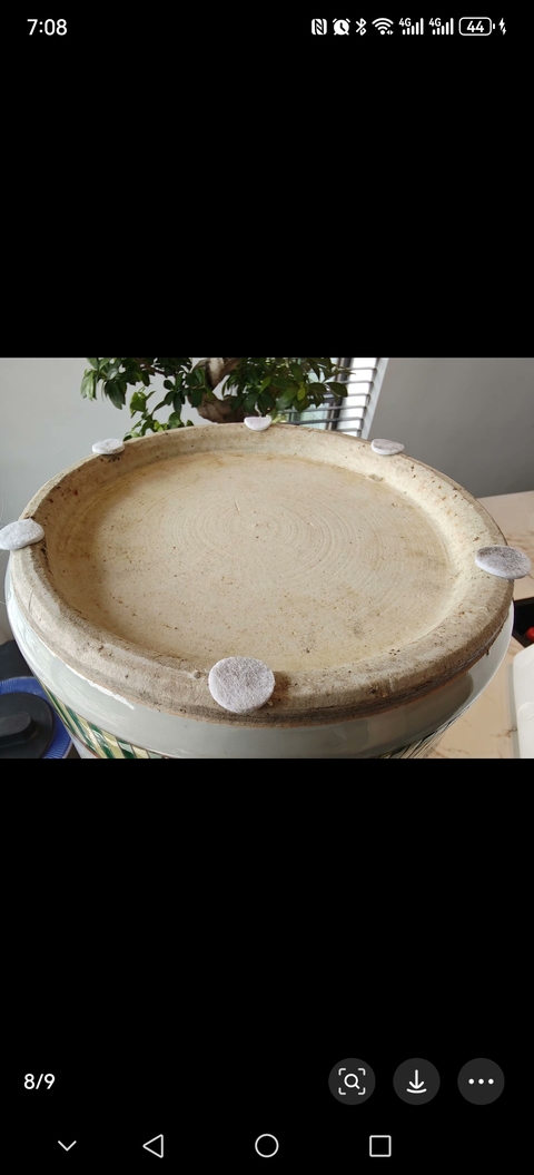 古玩陶瓷花鳥紋五彩箭筒真品鑒賞圖