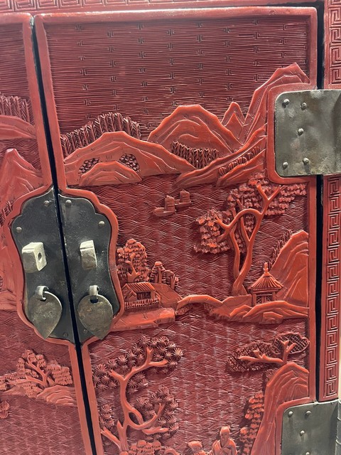 古玩雜項(xiàng)剔紅柜真品鑒賞圖