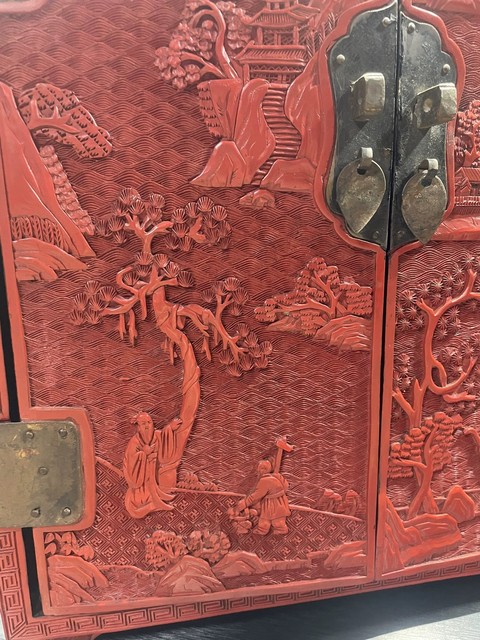 古玩雜項(xiàng)剔紅柜真品鑒賞圖