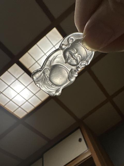 古玩玉器白瑪瑙財神題材掛件真品鑒賞圖