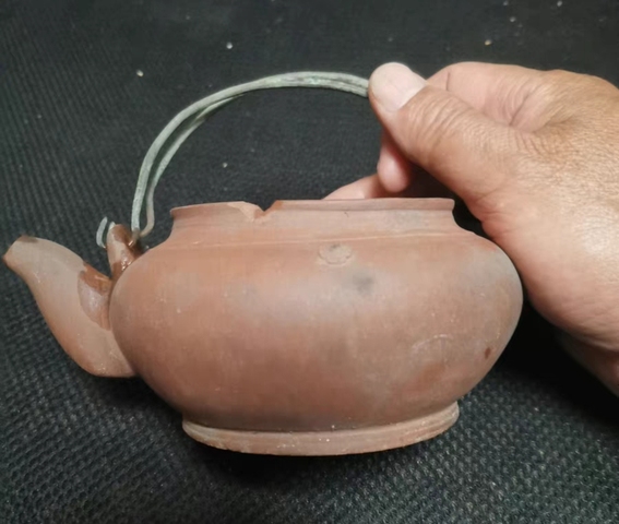 古玩雜項紫砂蛋包壺真品鑒賞圖