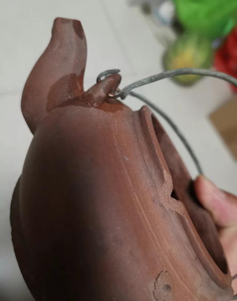 古玩雜項紫砂蛋包壺真品鑒賞圖
