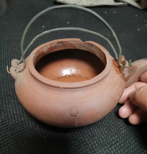 古玩雜項紫砂蛋包壺真品鑒賞圖