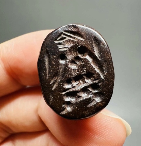 古玩雜項肖像印章真品鑒賞圖