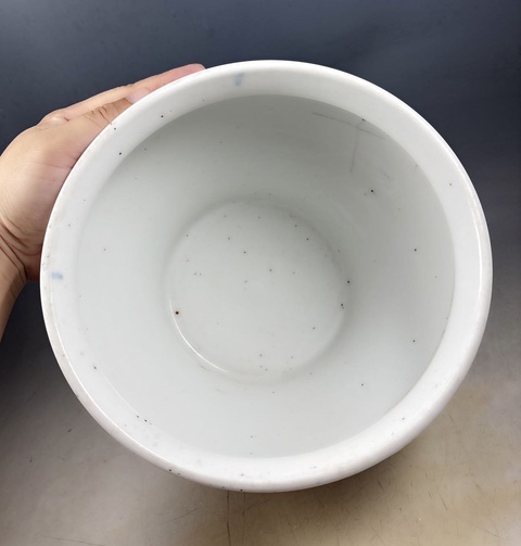 古玩陶瓷花卉紋青花馬蹄尊真品鑒賞圖
