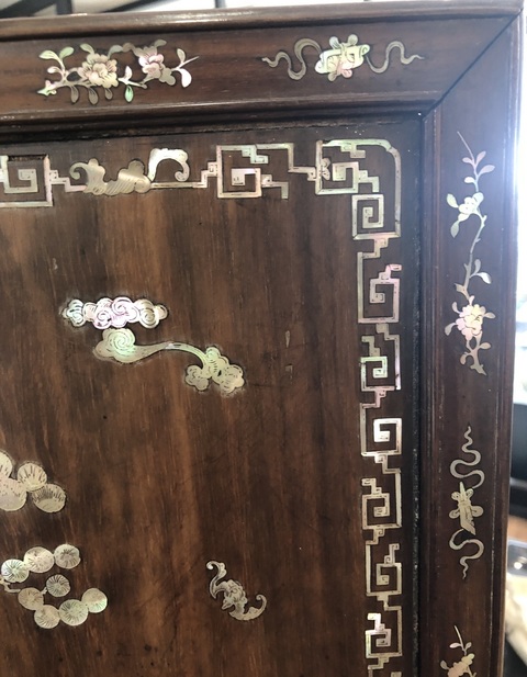 古玩雜項臺屏真品鑒賞圖