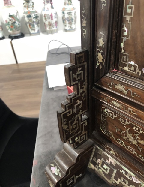 古玩雜項臺屏真品鑒賞圖
