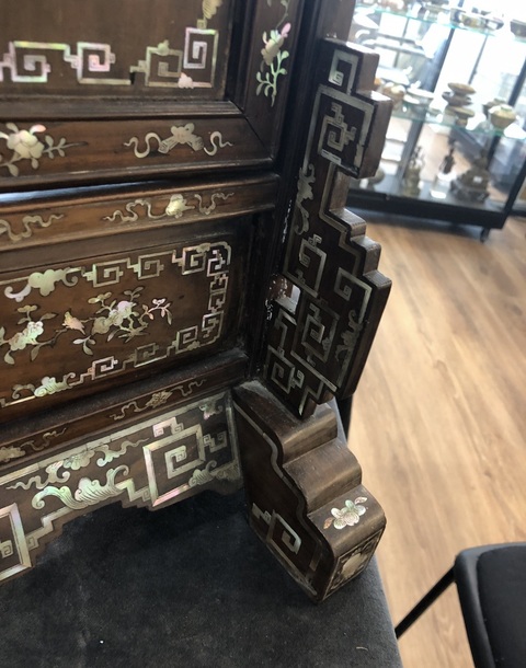 古玩雜項臺屏真品鑒賞圖